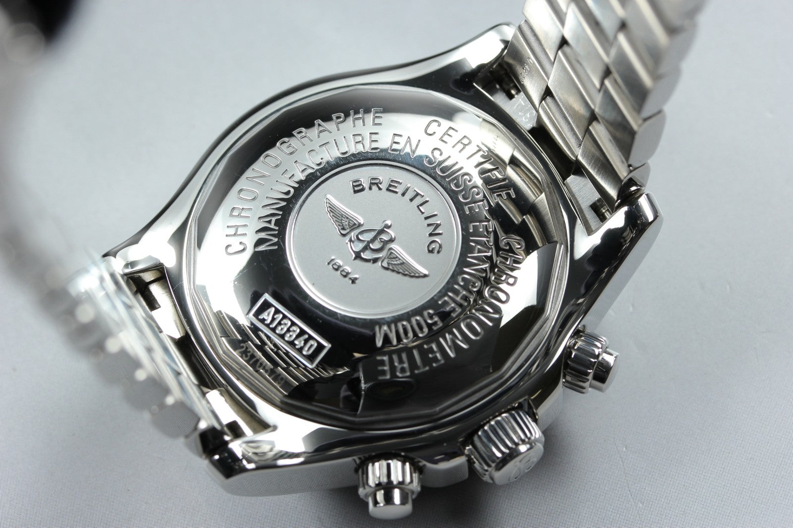 [Polished] BREITLING Superocean Chronograph A13340 Black 41mm AT Men's Watch Box