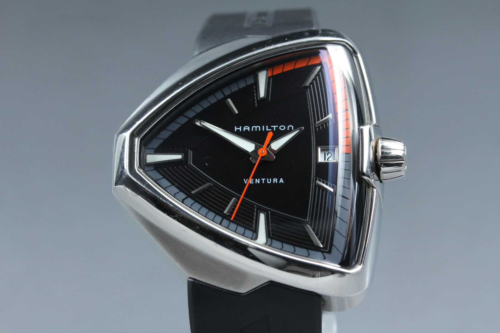 Hamilton Ventura Elvis80 H245510 Quartz Date Men's Black Watch 41mm JP Exc+5*Box