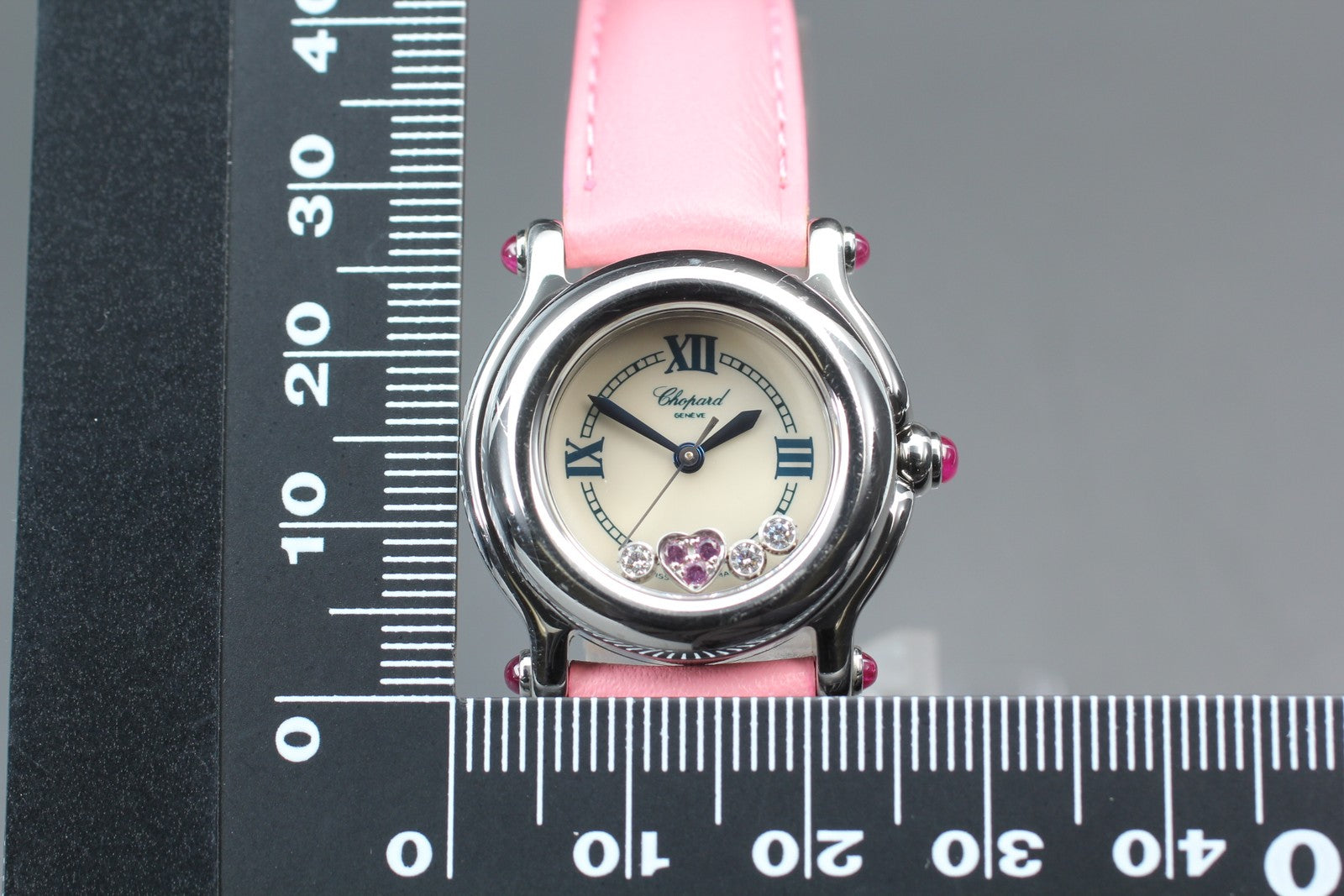[Exc+5 Box] Chopard Happy Sports 27/8245-42 Heart Diamond Pink Qz Women’s Watch
