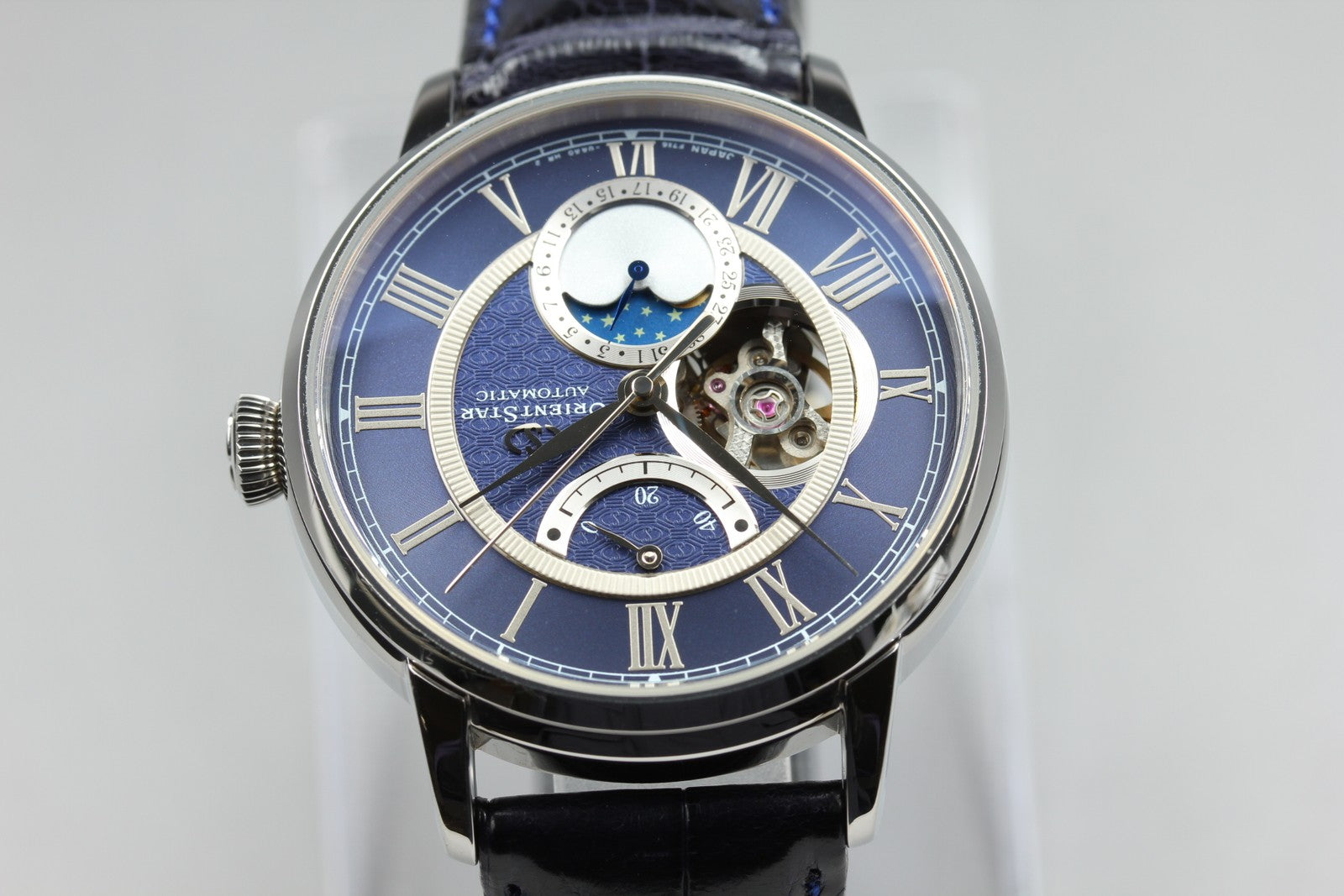 Orient Star Mechanical Moon Phase F7X6-UAA0 Blue Automatic Men's Watch [Box]