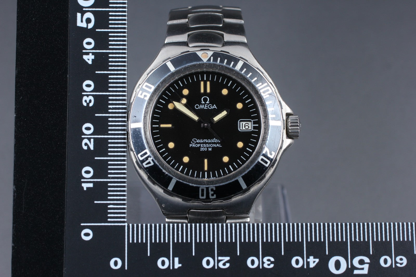 [Exc+5] OMEGA Seamaster 200m 396.1052 Cal.1438 36mm Black Quartz Men's Watch