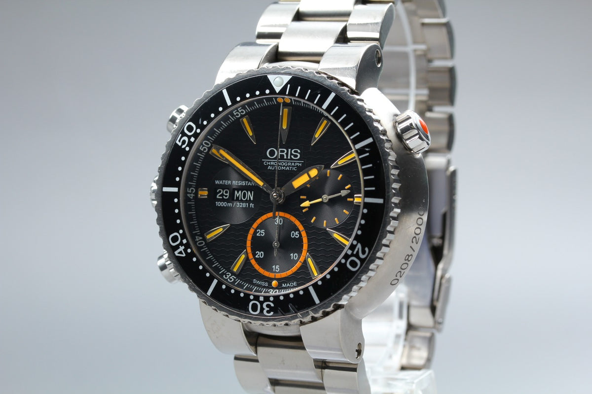 ORIS 7598 Divers Chronograph Carlos Coste Limited Edition Men's Watch AT [Box]