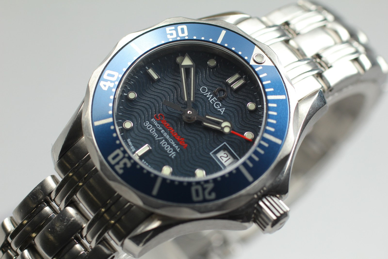 New Batt[N MINT]Box OMEGA Seamaster Professional 2224.8 Cal.1424 Ladies Quartz