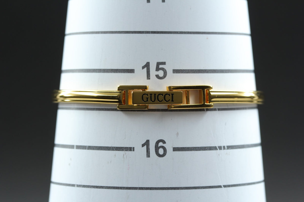 [Overhauled] Gucci Change Bezel 11/12 Lime Green Bezel Women's Qz Watch 15.25cm