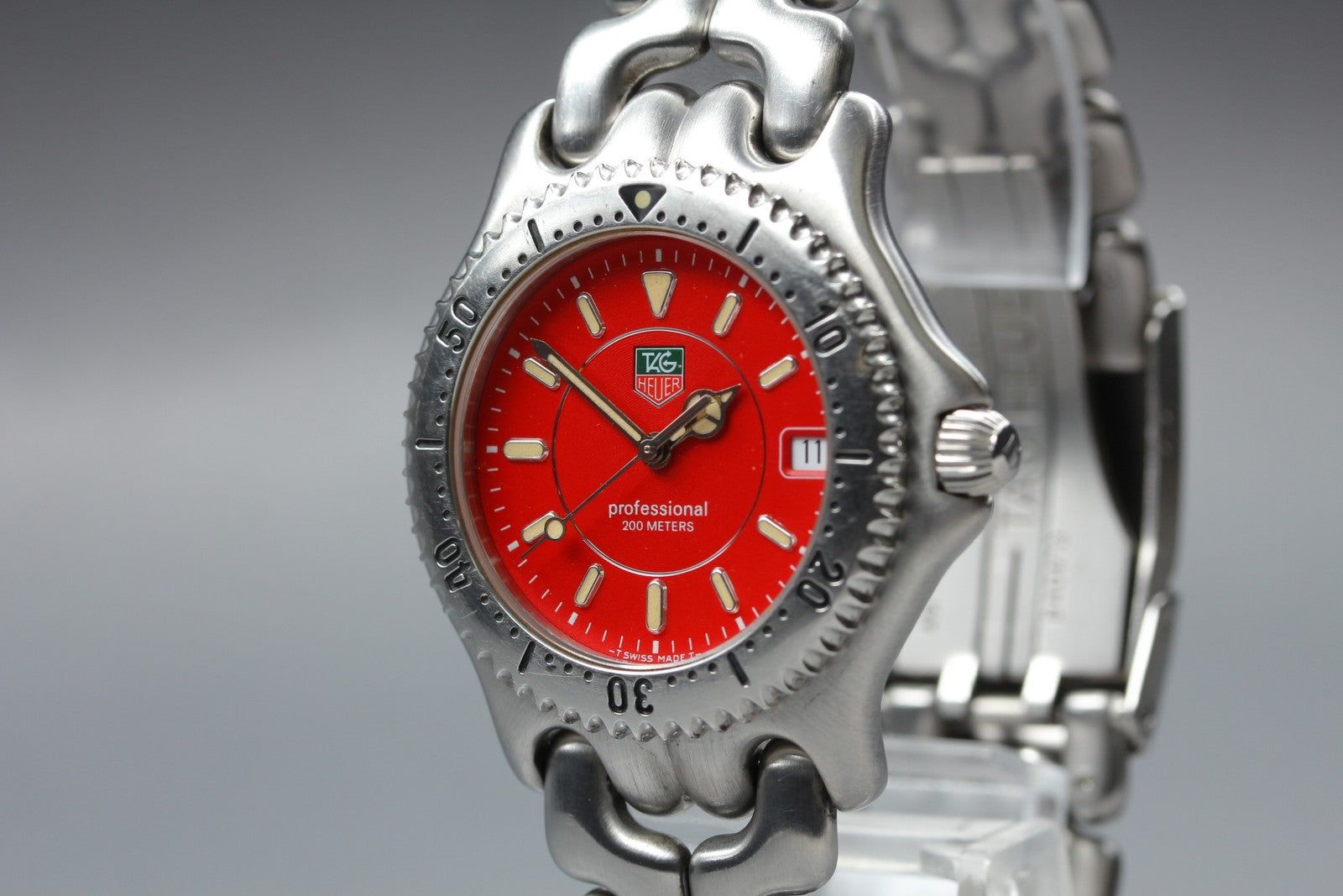 TAG HEUER S/el Professional 200M WG111C Red Dial 39mm Men's Quartz Watch