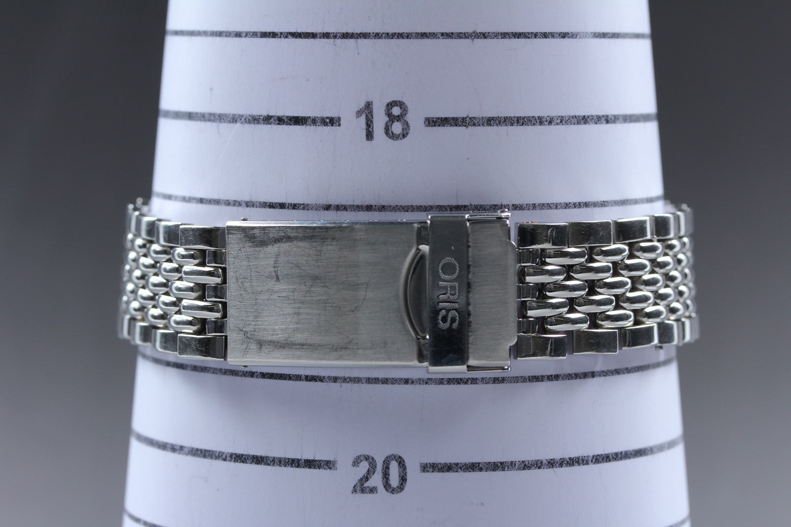 Vintage Oris Pointer 7473 Black Men's Automatic Small Second Watch 35mm Exc+5