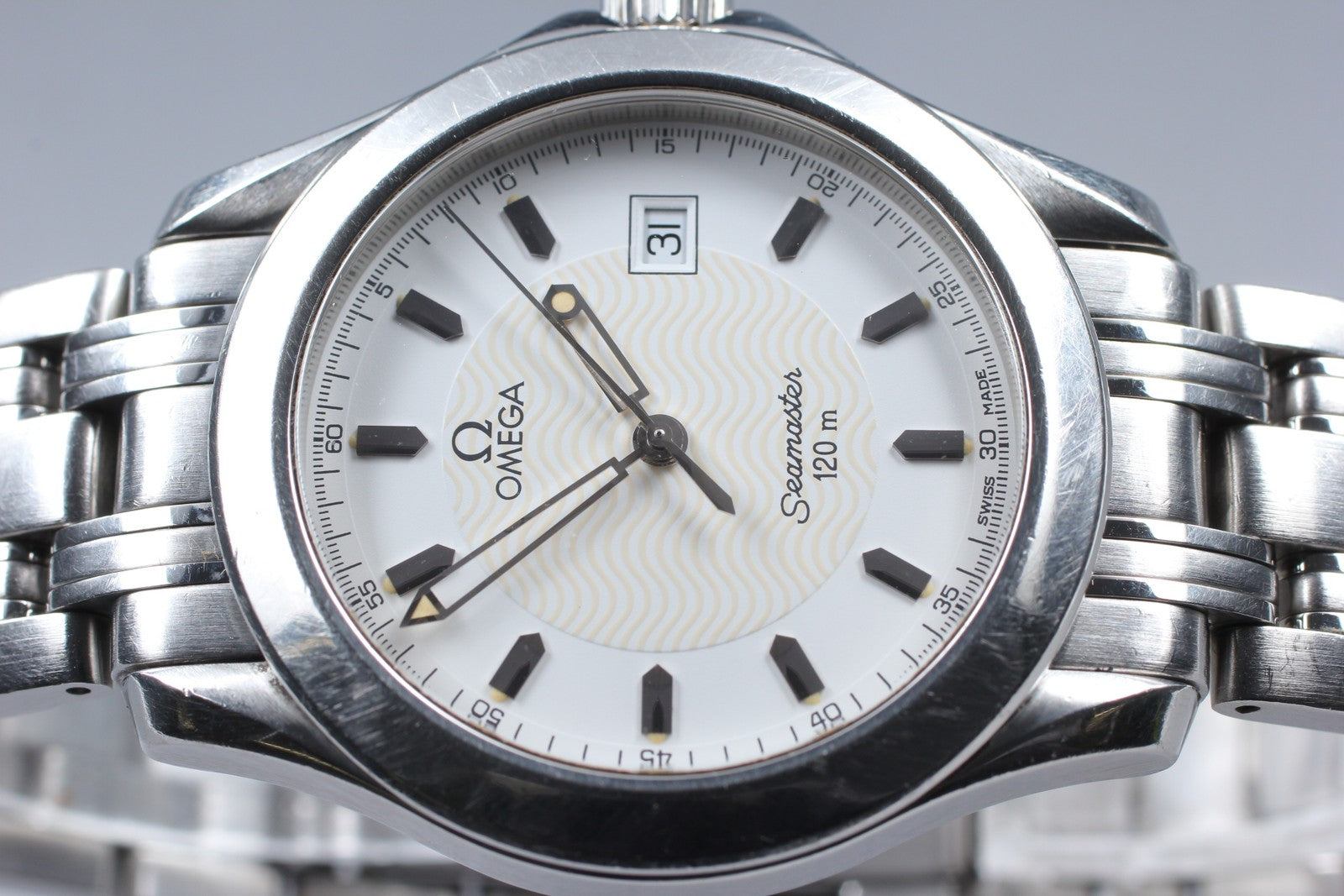 Exc+5 OMEGA Omega Seamaster 120m 2511.21 Ref.196 1501 Quartz Men's Watch 36mm JP