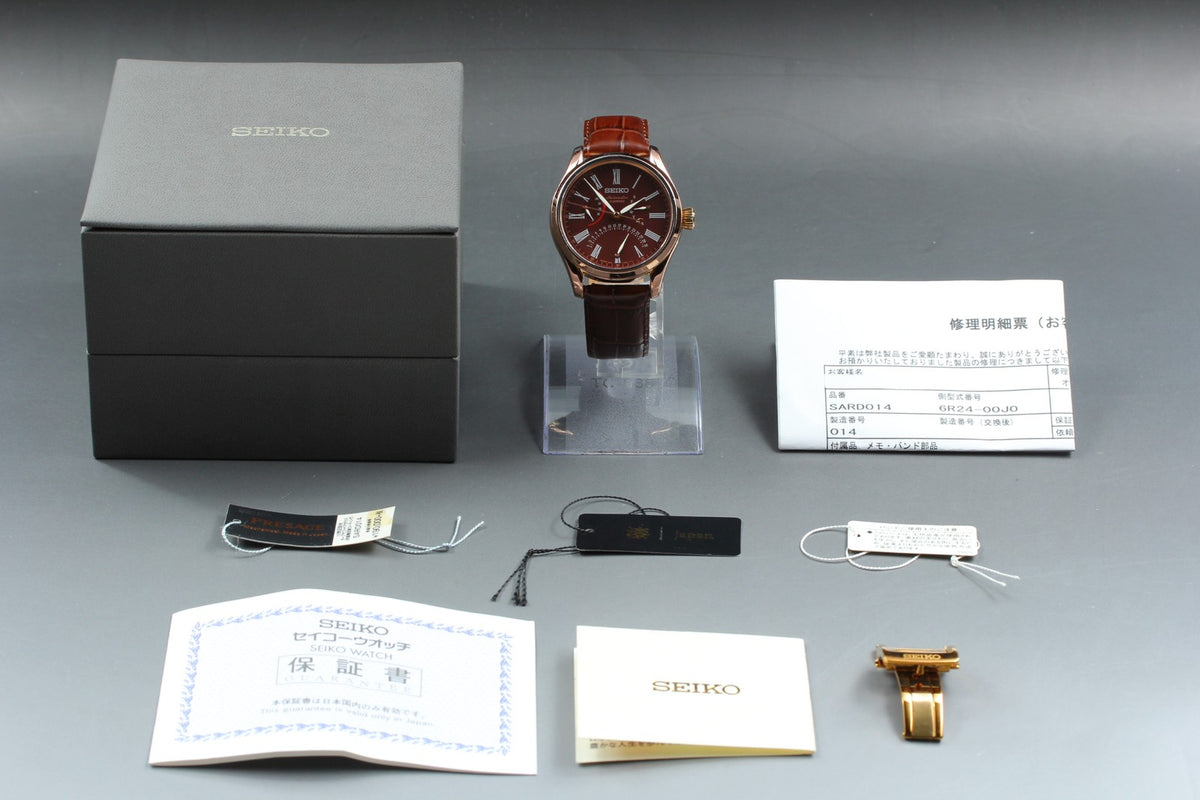 [Limited] SEIKO Presage 6R24-00J0 SARD014 Gold Brown AT Men's Watch JAPAN BOX