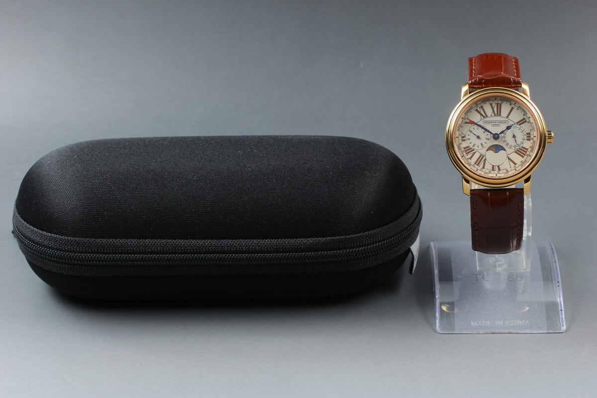 Overhauled FREDERIQUE CONSTANT FC-270X3P4/5/6 Quartz Men's Watch 38mm From JAPAN