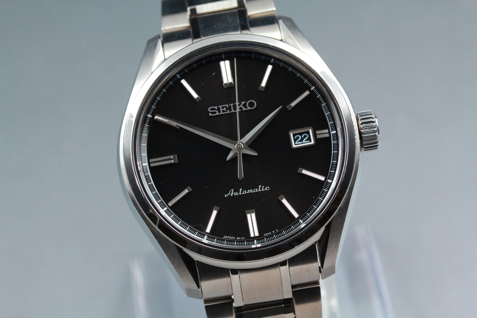 Exc+5* SEIKO Presage 6R15-03P0 Automatic Black Dial Boy's Watch 40mm JAPAN