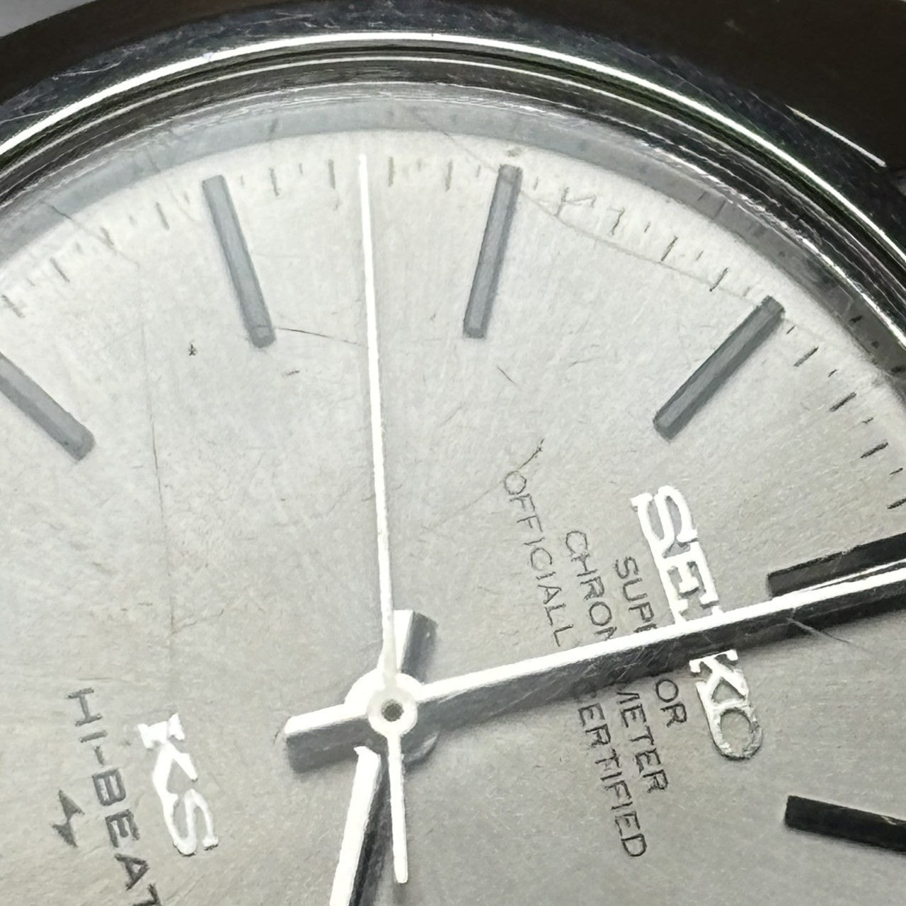 Vintage Exc+4 KING SEIKO HI-BEAT 4502-8010 Silver Hand-winding Men's Watch JAPAN