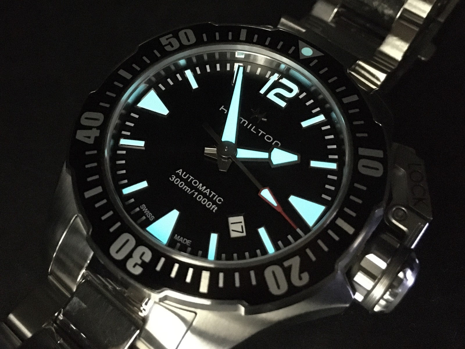 Hamilton Khaki Navy Openwater H776050 Black 42mm Automatic Men's Watch [w/Box]