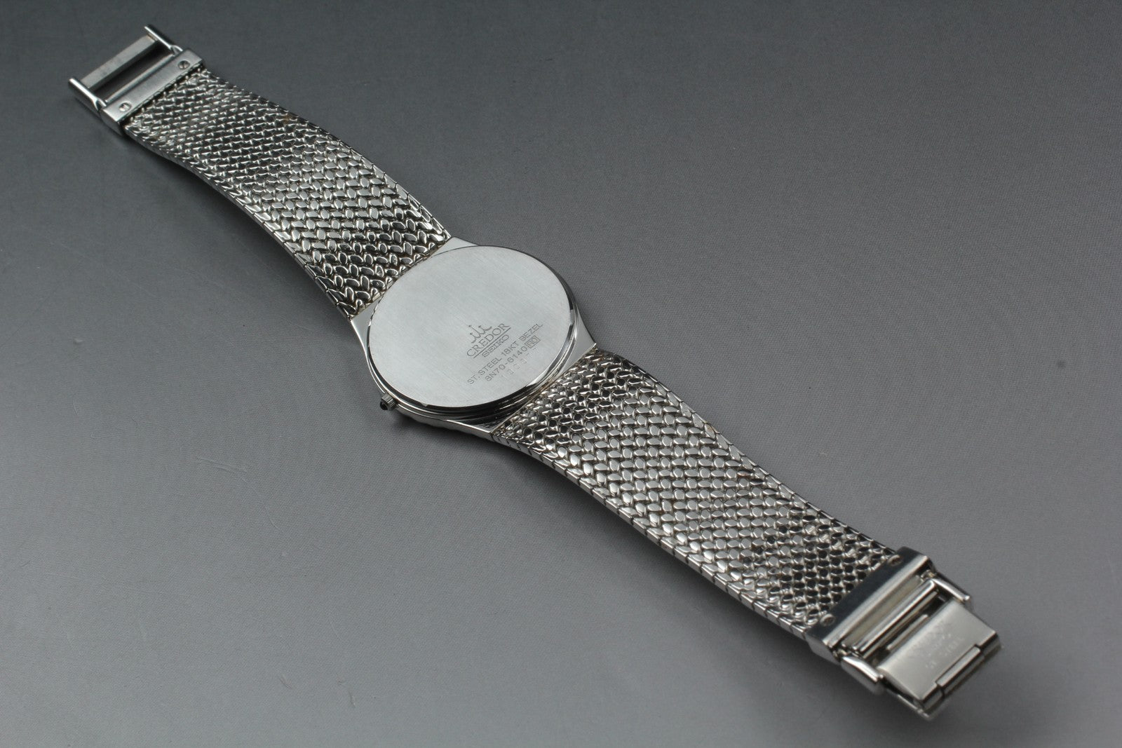 [Near MINT-] SEIKO CREDOR 8N70-6140 31mm Diamond Unisex Quartz Watch JAPAN