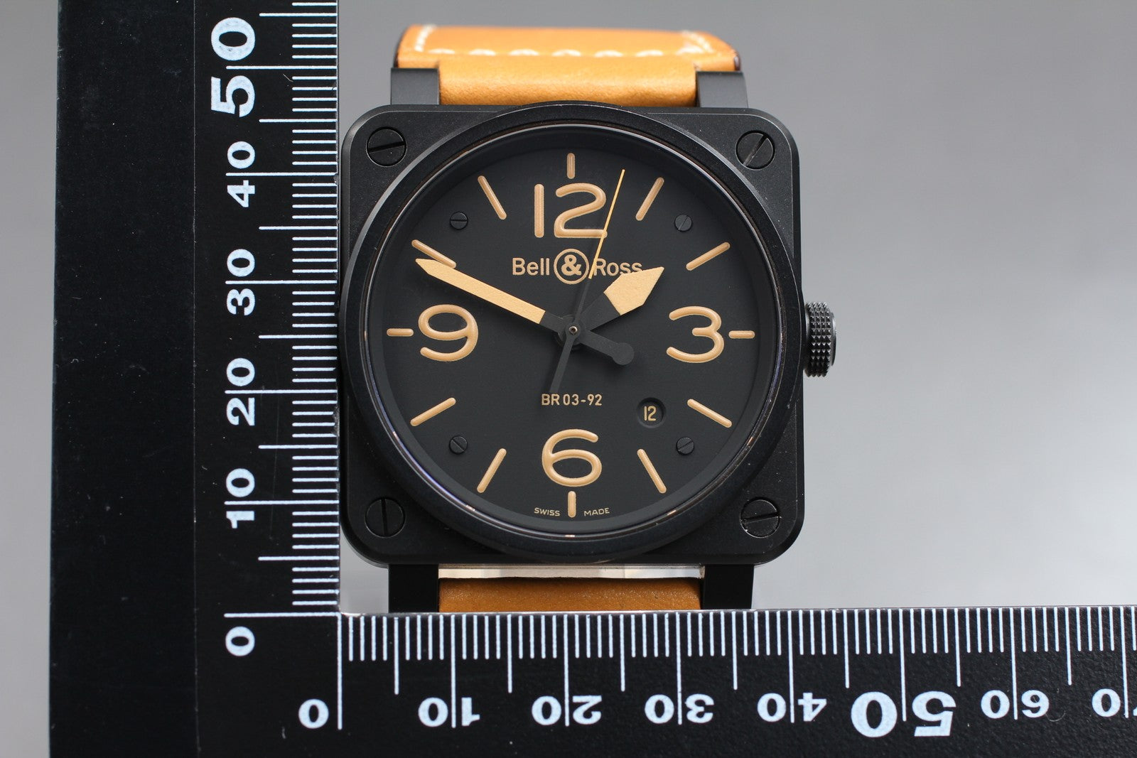 Bell＆Ross Aviation Altimeter BR03-92-S Black Automatic Men's Watch 42mm JAPAN