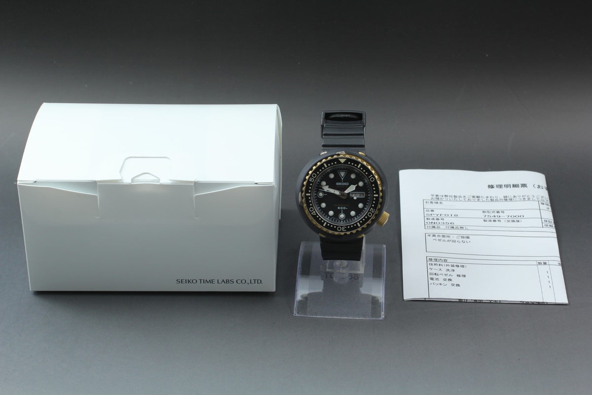 [Exc+4] SEIKO Professional Divers 7549-7000 SPYF018 600m Qz Men's Watch JAPAN