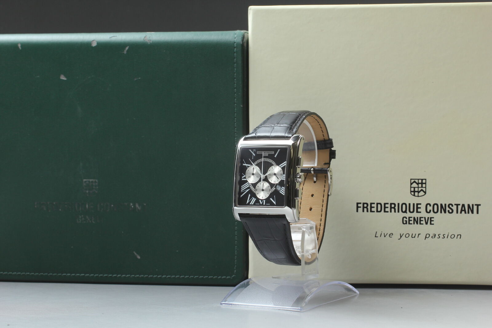 [N MINT /Box] Frederique Constant FC292X4C26 Chronograph Qz Men Watch From JAPAN