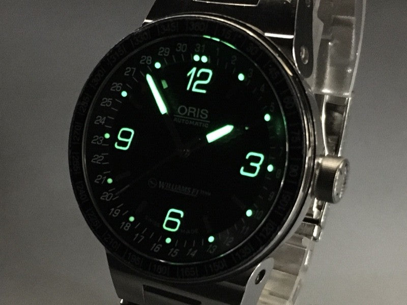 ORIS Williams F1 Team Pointer Date 7585 Automatic Men's Watch 42mm JAPAN Box