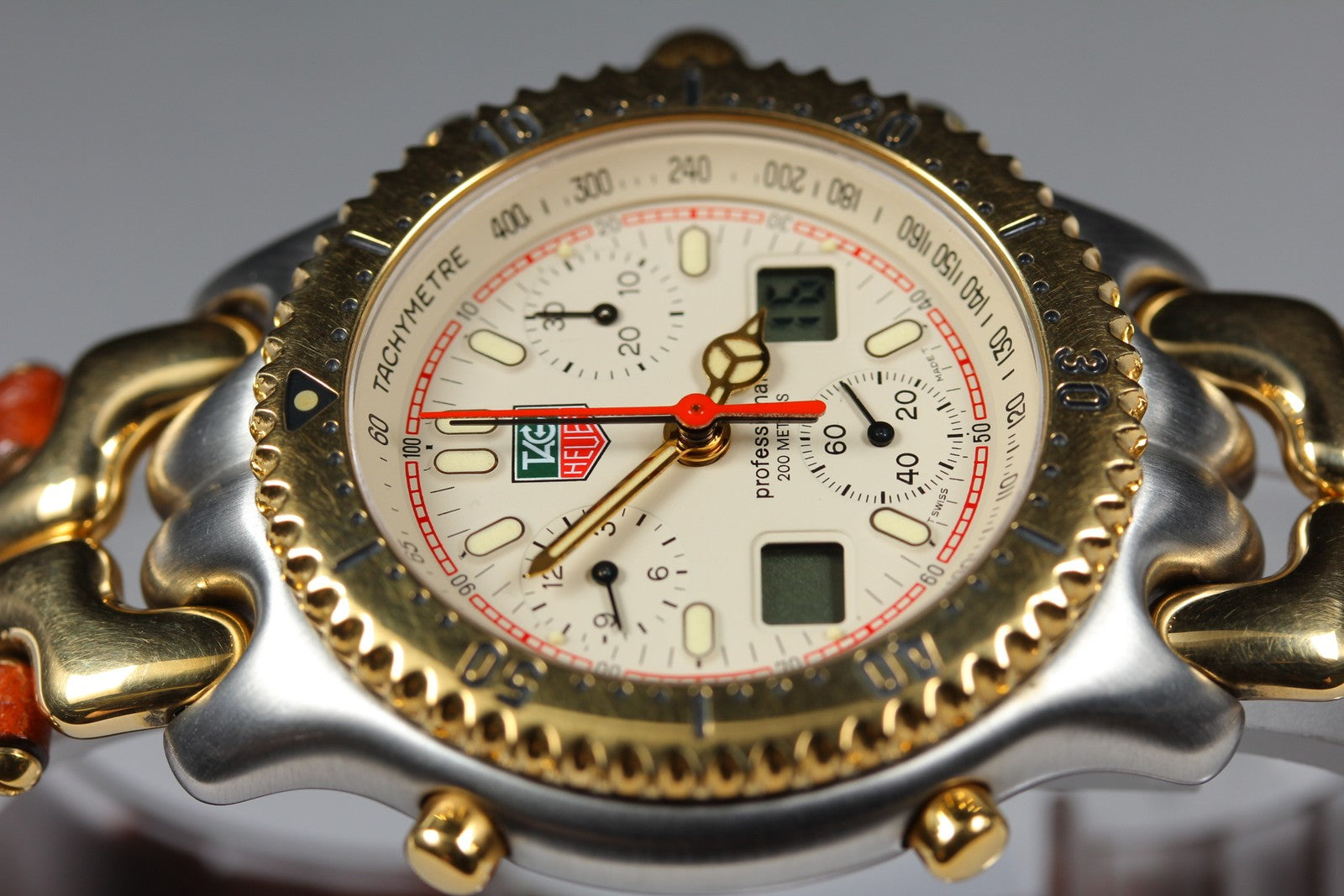 Vintage [Exc+4 Box] TAG HEUER S/el CG1123-0 Chronograph Quartz Men's Watch