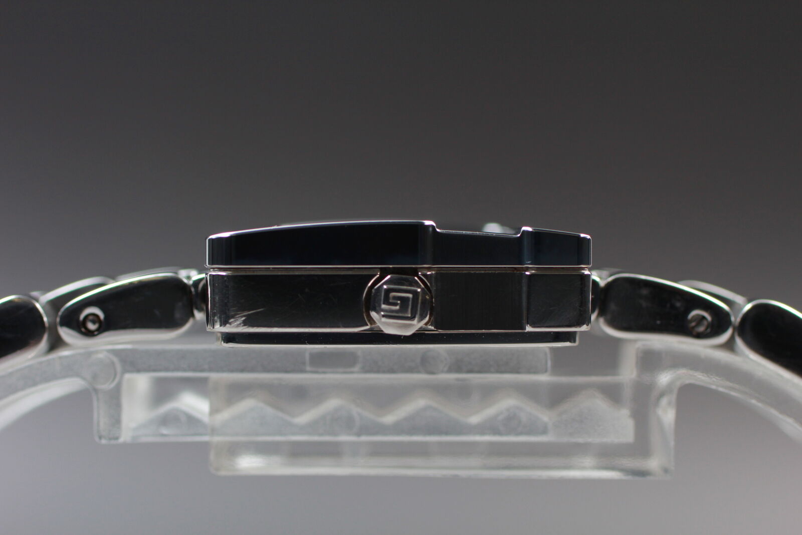 New Battery [Exc+5] Gucci 3600L G Face Black Dial Woman's Quartz Watch JAPAN