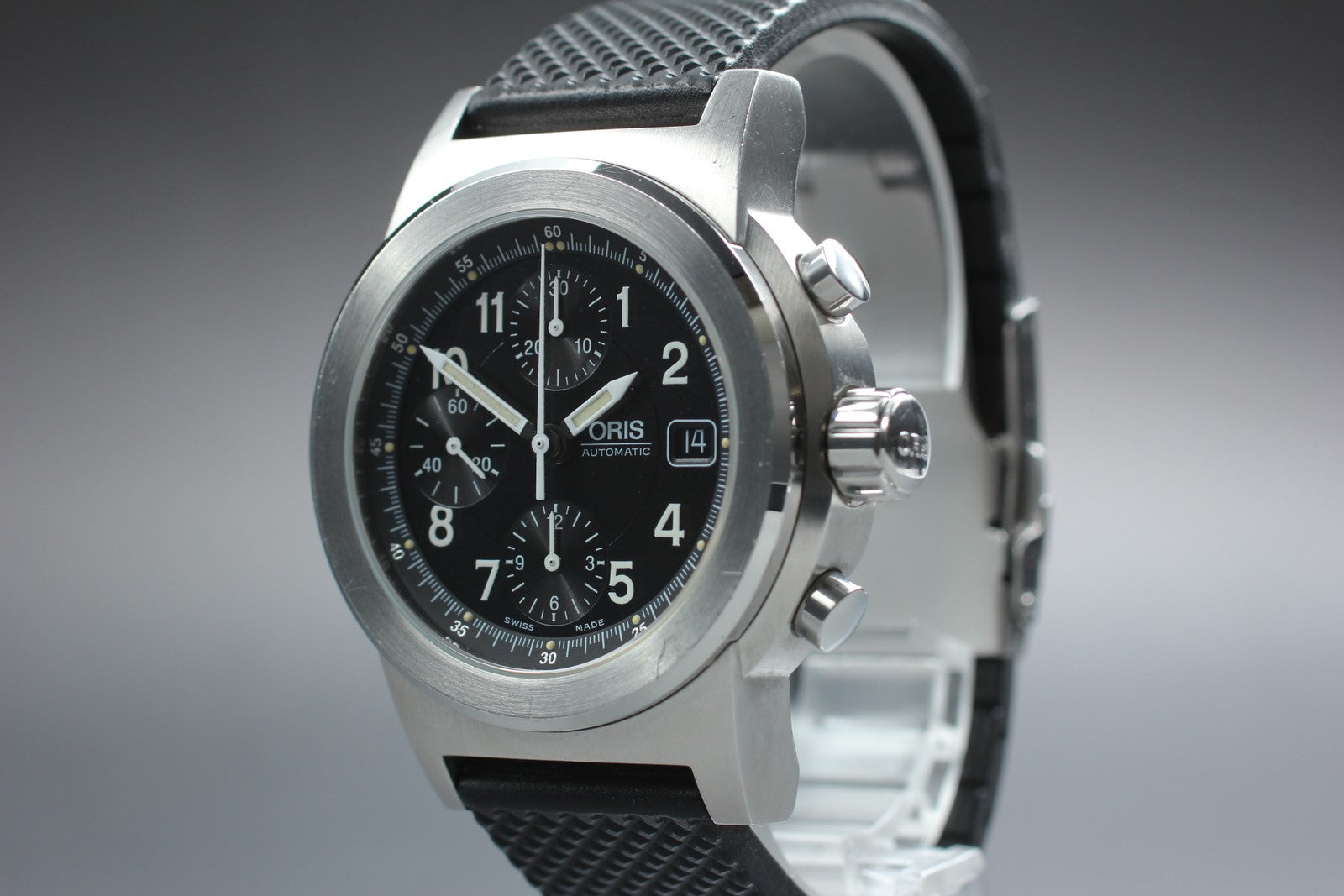 Vintage Exc+5* ORIS Big Crown 7511 Automatic Men's Watch Chronograph 42mm JAPAN