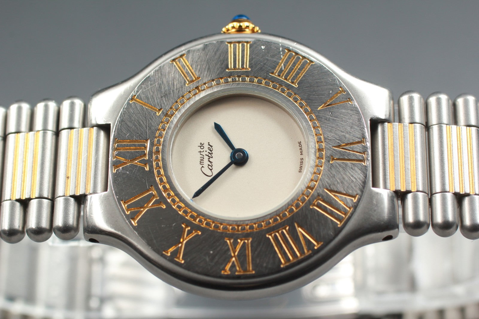 Vintage [Exc+5] Cartier Must de Cartier 21 30mm Unisex Quartz Watch From JAPAN