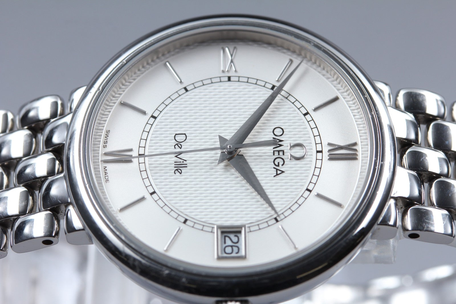 [Exc+5] Omega De Ville Prestige 396.2532 Cal.1532 Silver 33mm Quartz Men's Watch