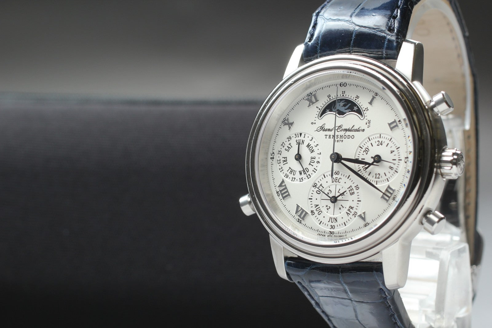 [Exc+5] TENSHOD Grand Complication 6771-T008721 TA Quartz Watch From JAPAN