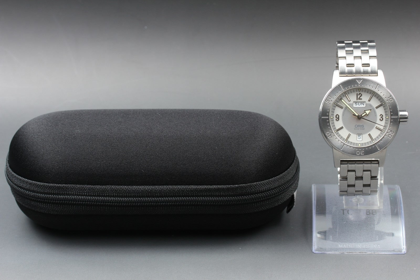 [Exc+5] ORIS Divers Regulator 635-7514 Silver Date 41mm Automatic Men’s Watch