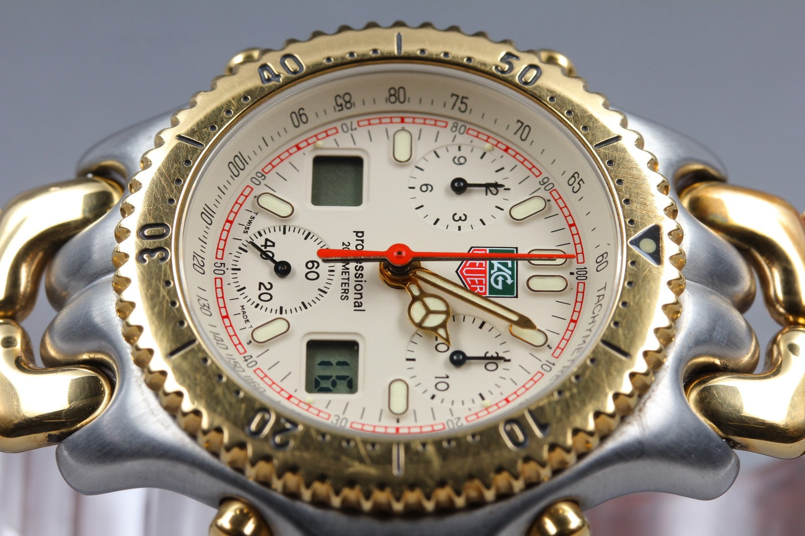 Vintage [Exc+5] TAG Heuer S/el Chronograph CG1123-0 Senna Men's Quartz Watch