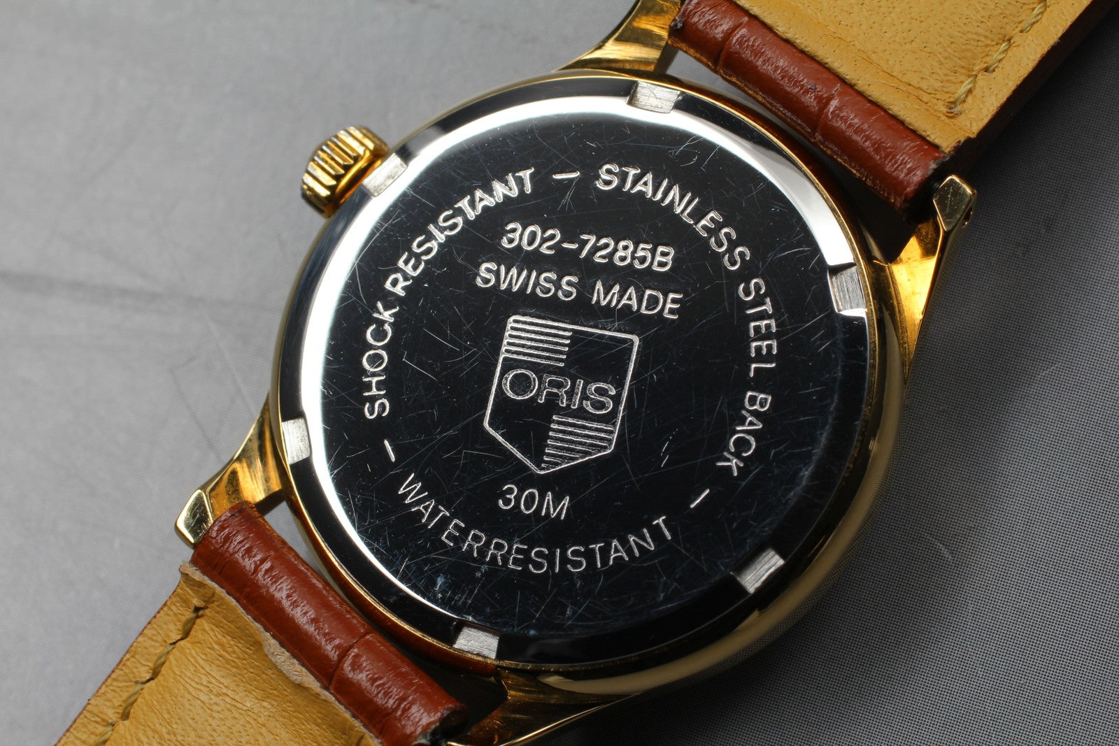 [Exc+5 Box] ORIS Pointer Date 302-7285B Hand Winding Gold Men's Watch From JAPAN