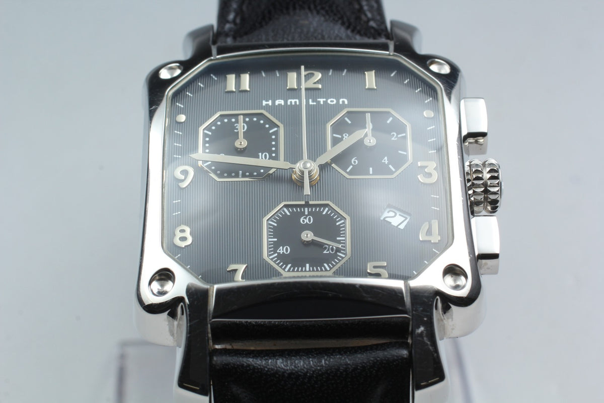 [READ] Hamilton Lloyd Chronograph 6319 Date Black 35mm Quartz Men's Watch Box