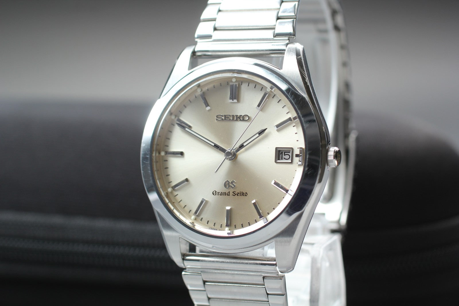 New Batt SEIKO Grand Seiko 8N65-8000 SBGG003 Silver Men's Quartz Watch 36mm JP