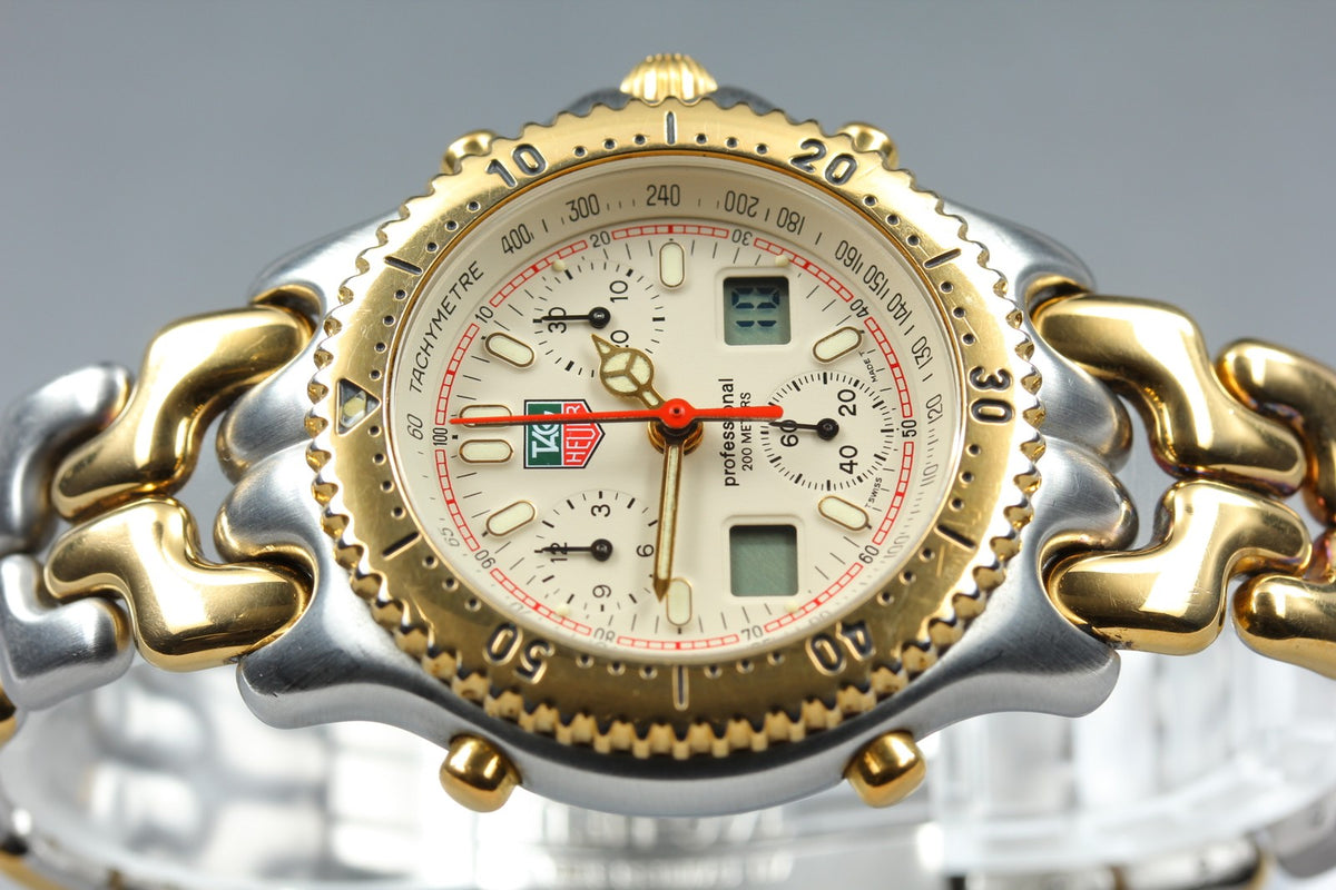 [READ!] TAG HEUER SENNA SEL S/el CG1123-0 Chronograph Men's Quartz Watch Box