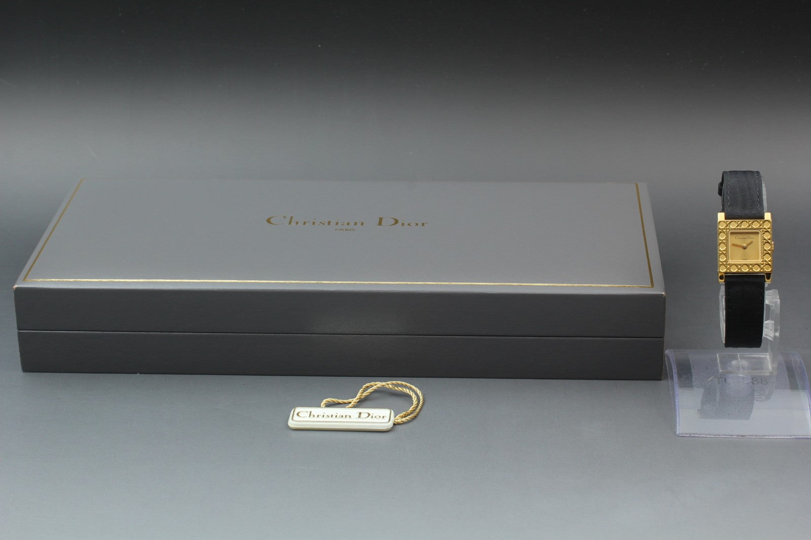 Christian Dior La Parisienne D60-159 Gold Black 19mm Women's Quartz Watch [Box]