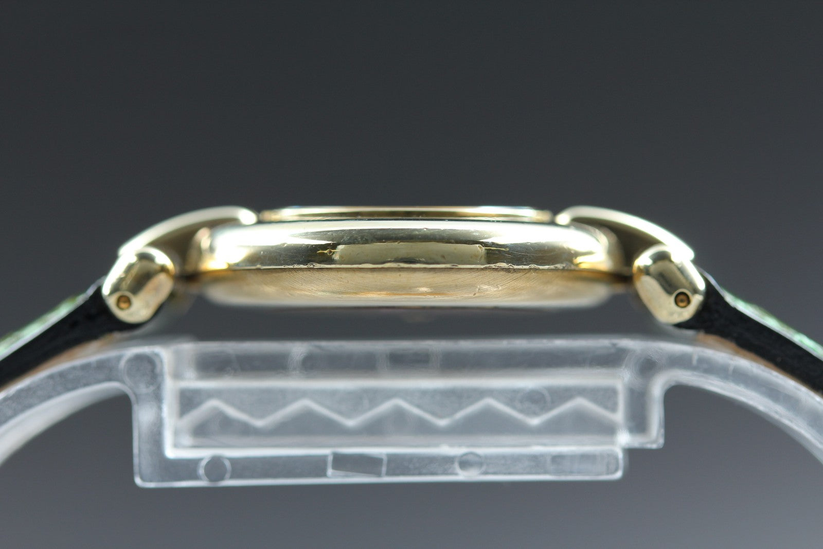 Vintage [Exc+5] Cartier Must Colisee Vermeil 590002 Green Women's Quartz Watch