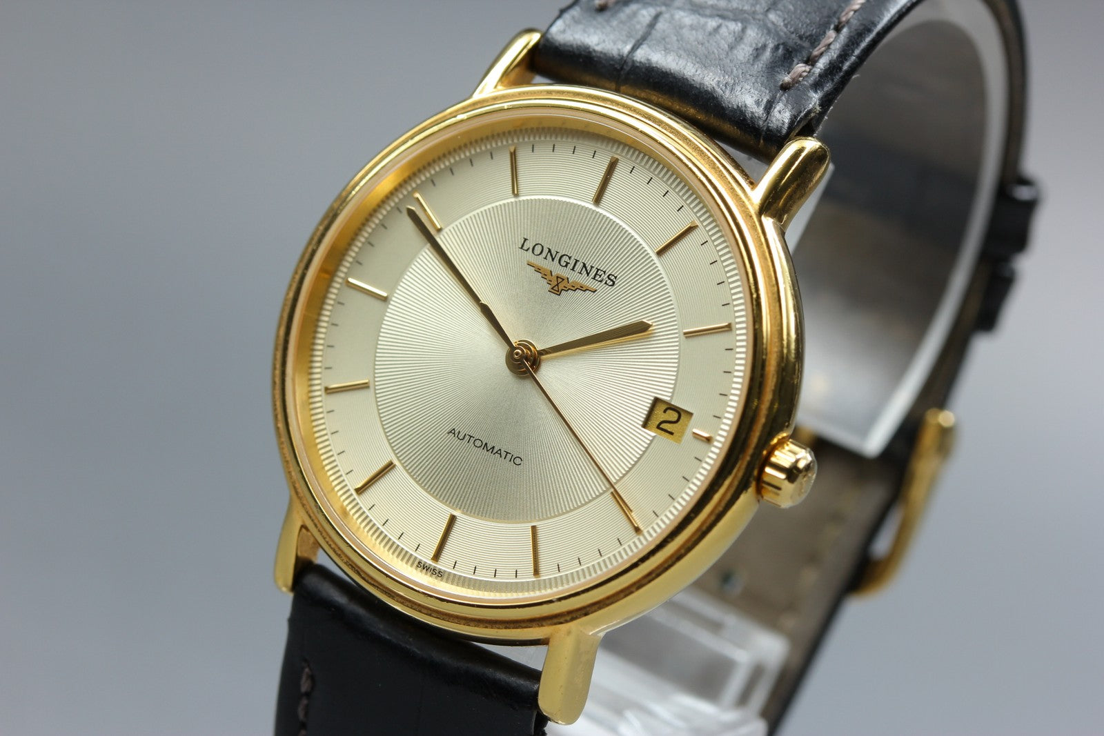 Vintage LONGINES Grand Classic L4.721.2 Automatic Gold Women's Watch 34mm JAPAN