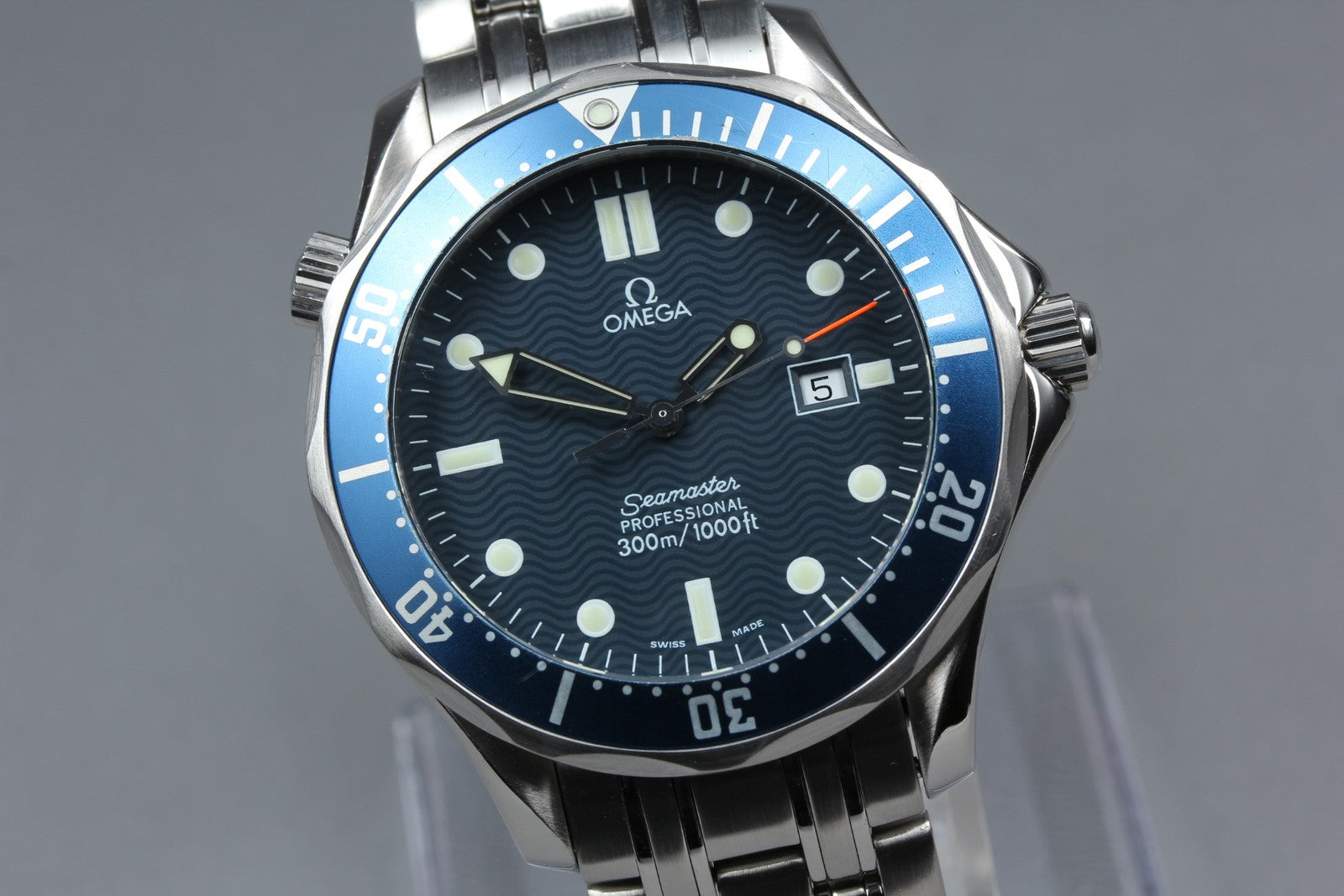 OMEGA Seamaster 300M 2541.80 Cal.1538 196.1523 Blue 41mm Qz Men's Watch [Box]
