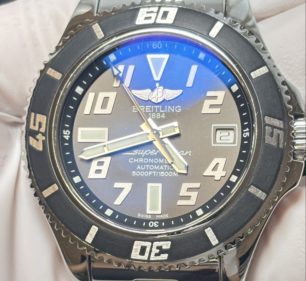 [Polished Box] Breitling Superocean 42 A17364 Black 42mm Automatic Men's Watch