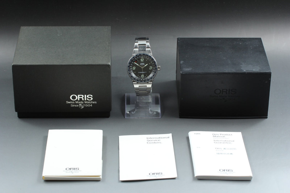 ORIS Williams F1 Team Pointer Date 7585 Automatic Men's Watch 42mm JAPAN Box