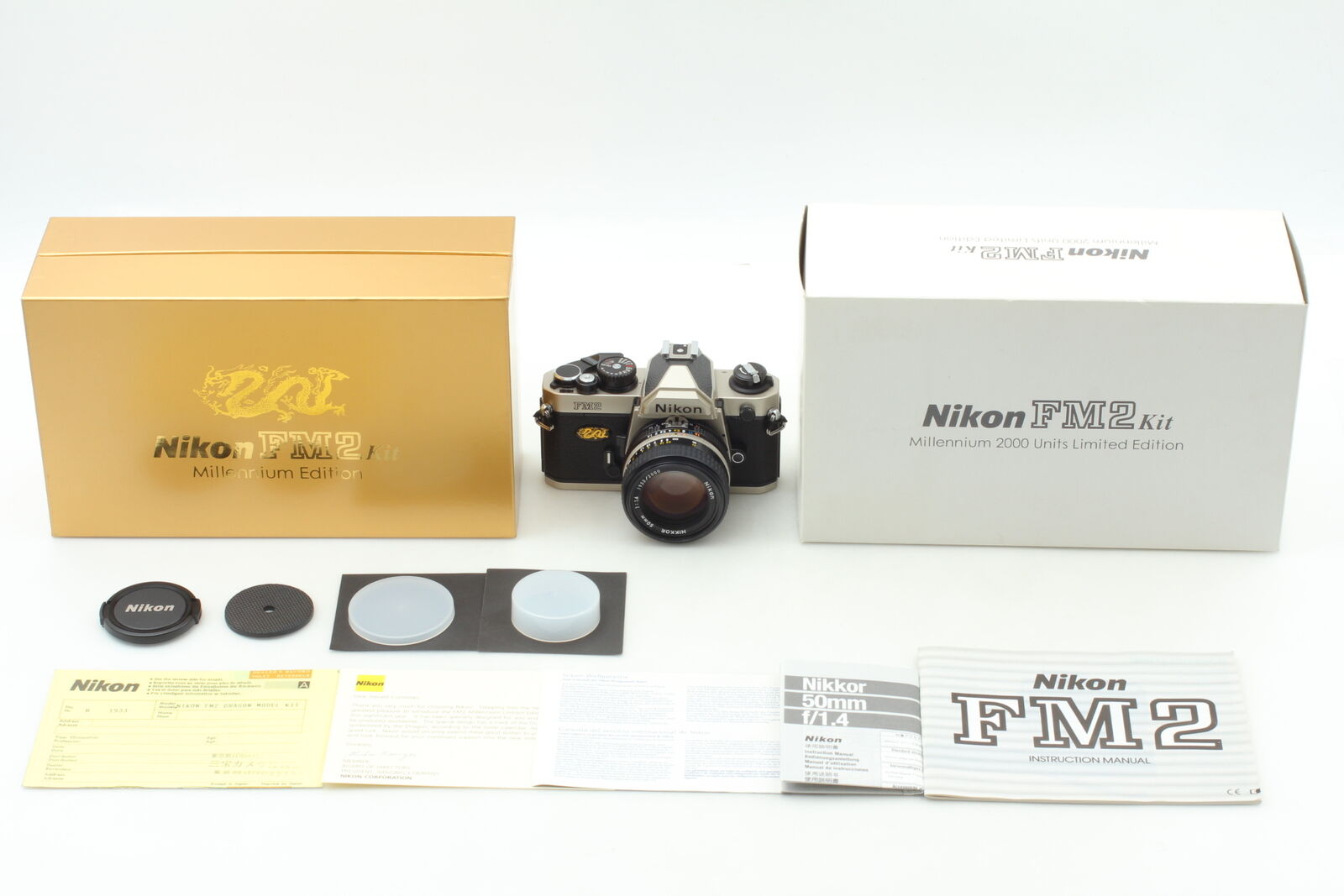 Top Mint Nikon FM2 Kit 2000 Year Dragon Millennium Edition 50mm f1.4 L