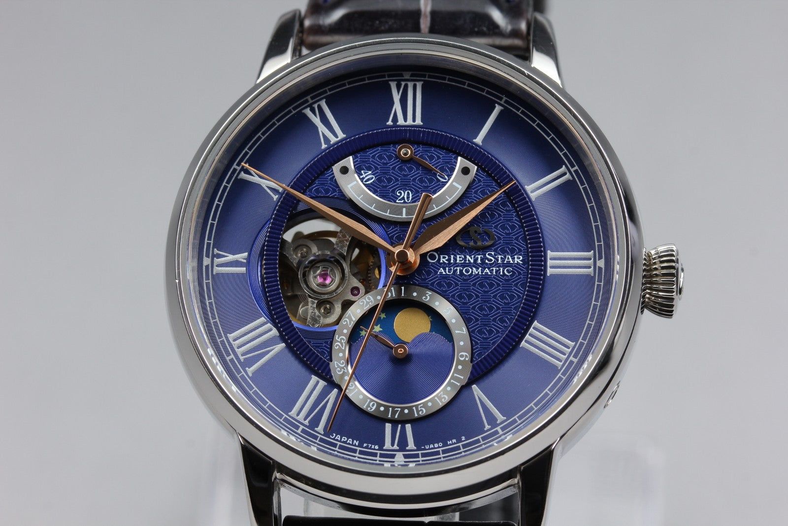 ORIENT Star Mechanical Moonphase RK-AM0006L Automatic Men's Watch 41mm JAPAN