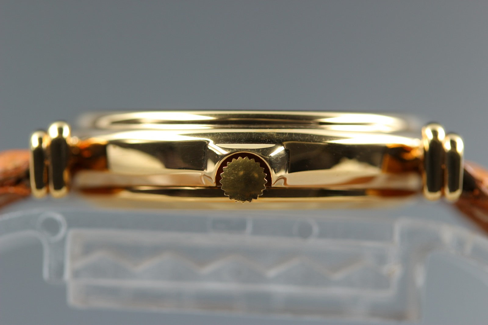 Jean d'eve Sectora Gold 25mm Gold Brown Women's Quartz Watch Vintage [Box]