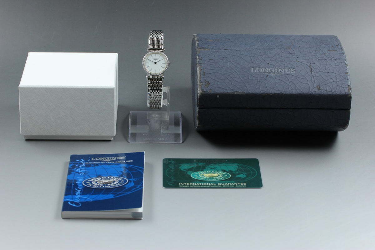 LONGINES La Grande Classique L4.241.0 Diamond Bezel Women's Quartz Watch [Box]