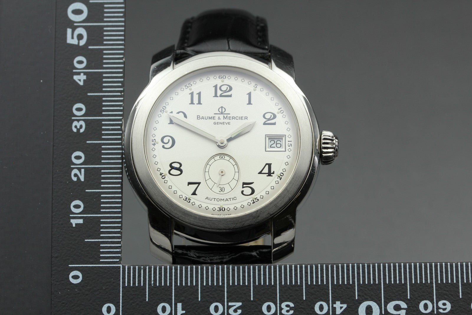BAUME＆MERCIER Capeland MV045221 Automatic Silver Date Men's Watch 37mm JAPAN