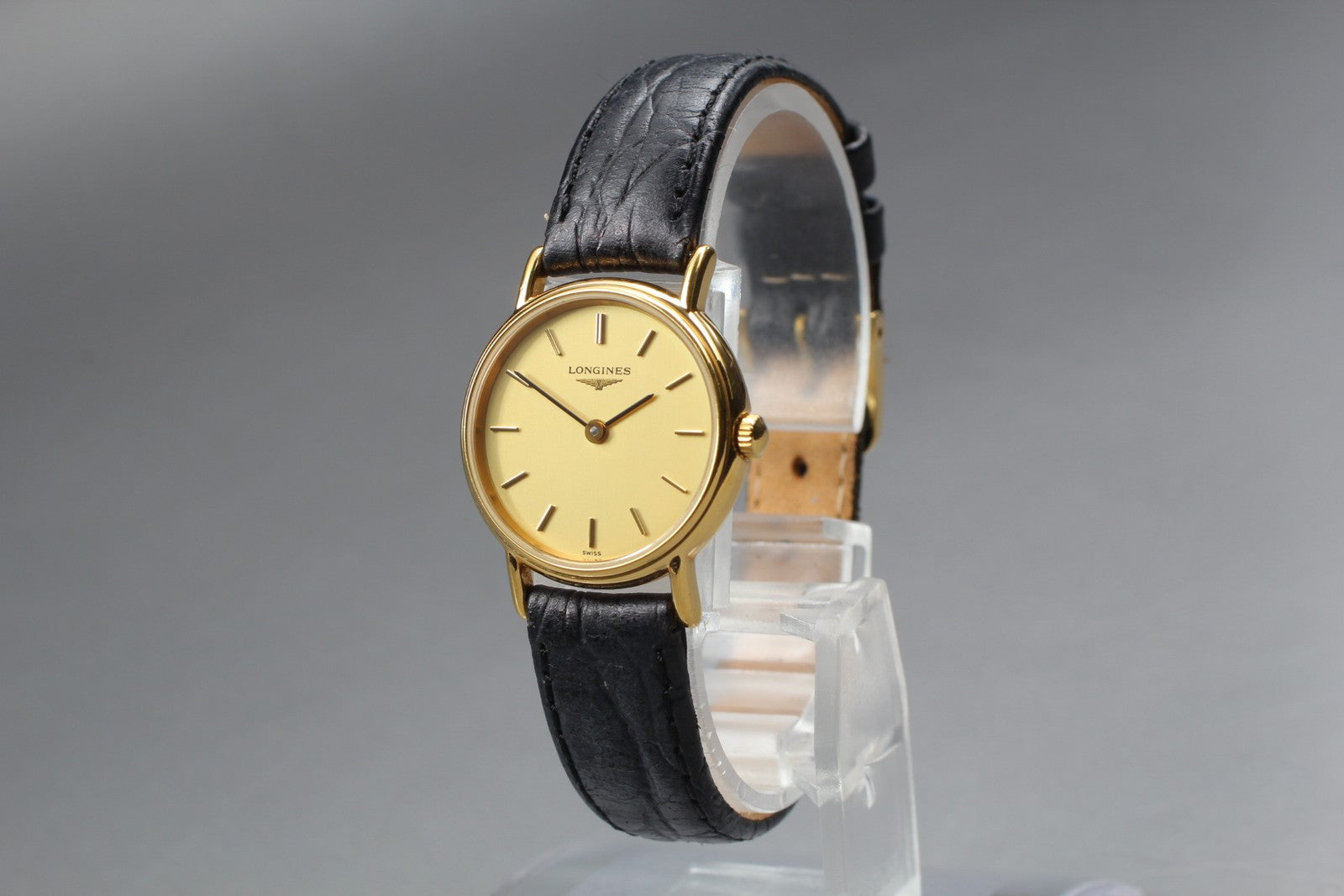 NewBatt[Exc+5] Vintage Longines L4.137.2  Gold Women's Quartz Watch 23mm JAPAN