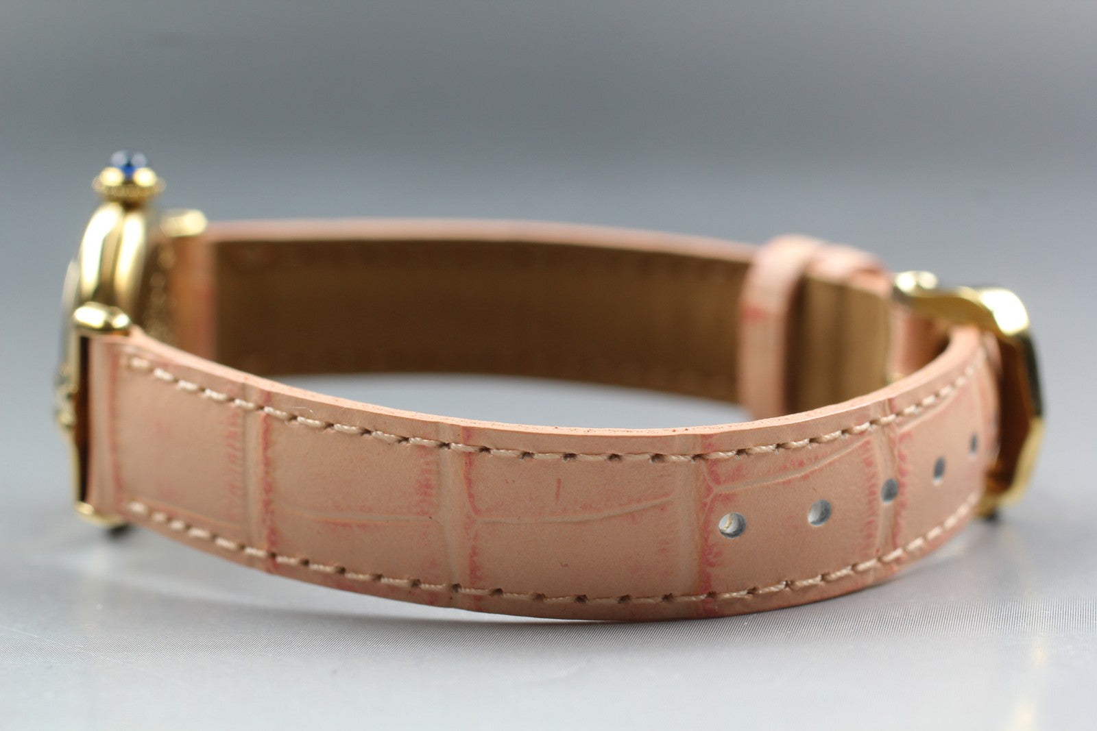 Vintage [Exc+5] Cartier Must Colisee Vermeil 590002 Pink Women's Quartz Watch