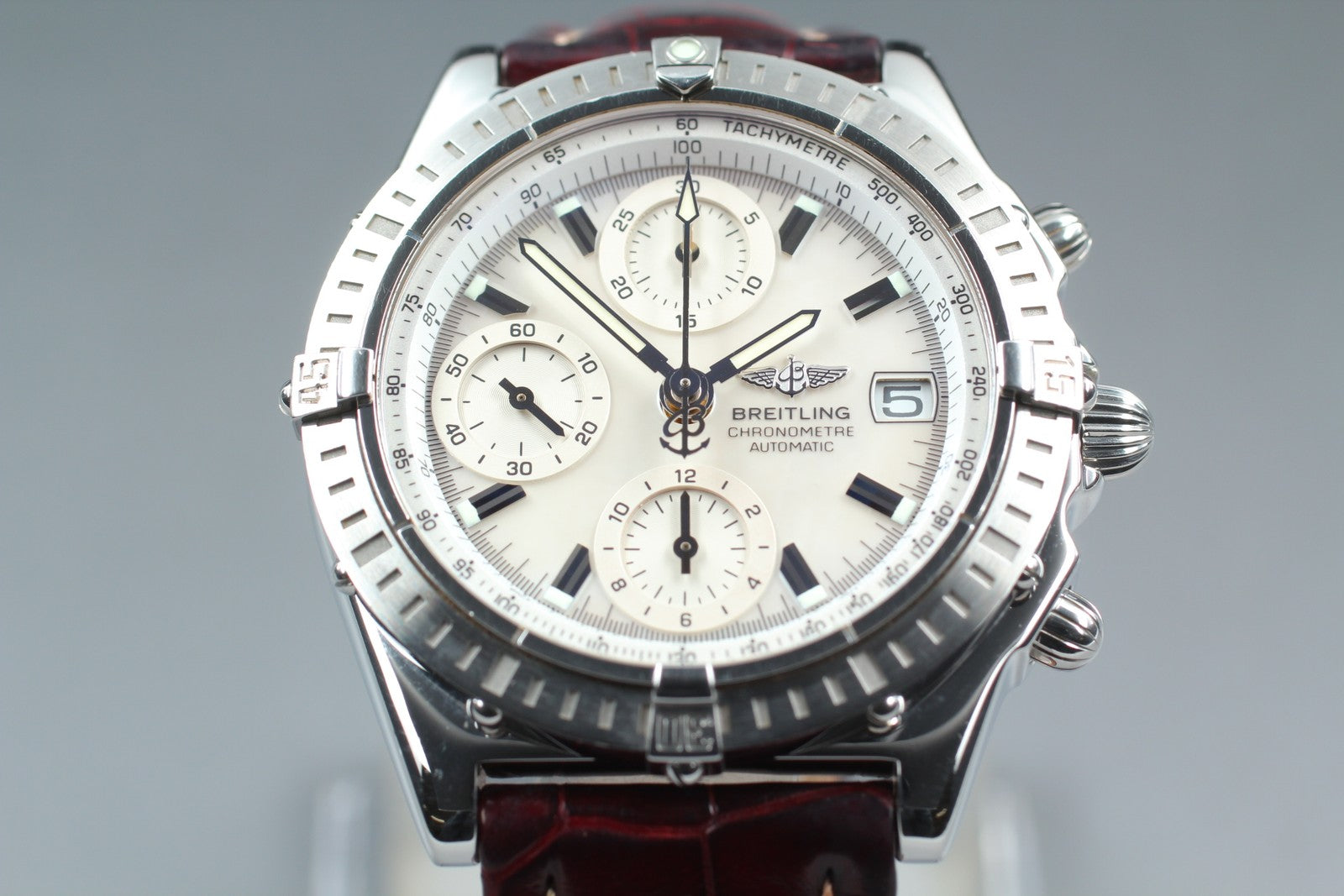 [Exc+5 Box] BREITLING Chronomat A13352 Chronograph White AT 39mm Men's Watch
