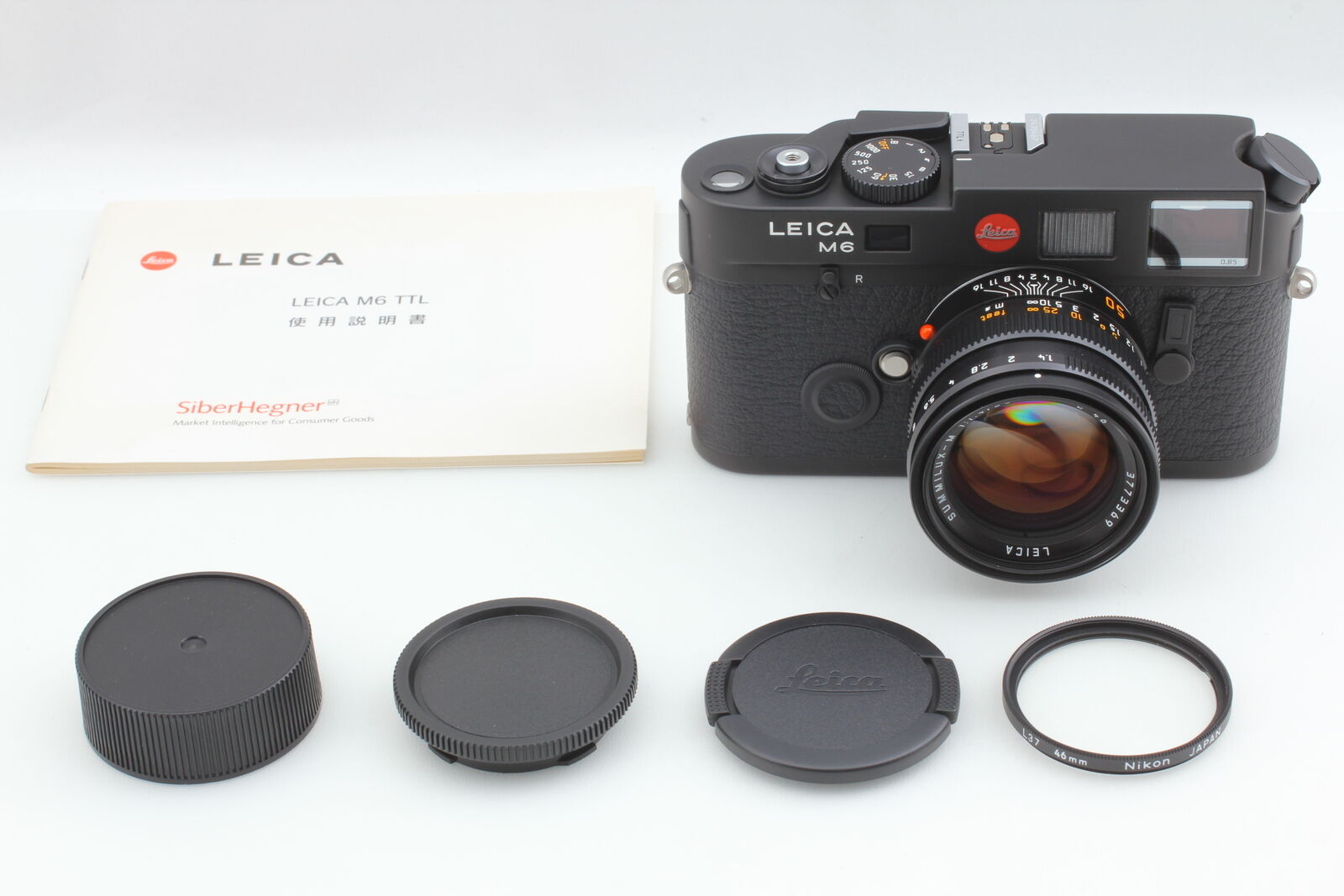 [Top MINT] Leica M6 0.85 TTL Black Film Camera + 50mm f1.4 Summilux-M Lens JAPAN