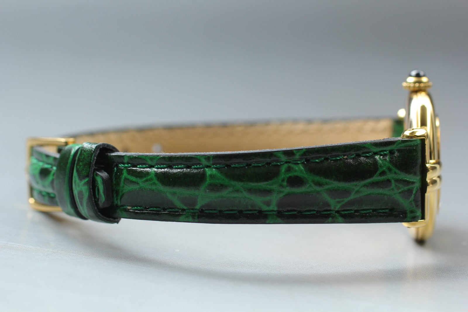 Vintage [Near MINT- Pouch] Cartier Must Colisee Vermeil 1902 Women's Qz Watch