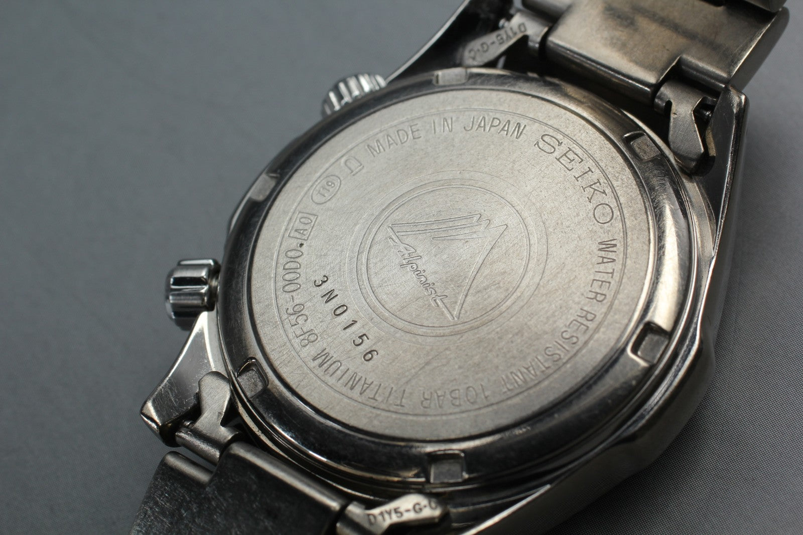 Overhauled SEIKO Alpinist 8F56-00D0 SBCJ021 Perpetual Titanium Men's Watch JAPAN